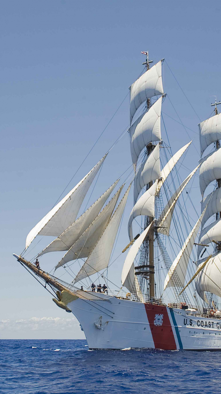 Обои корабль, парусник, баркентины, высокий корабль, лодка в разрешении 750x1334