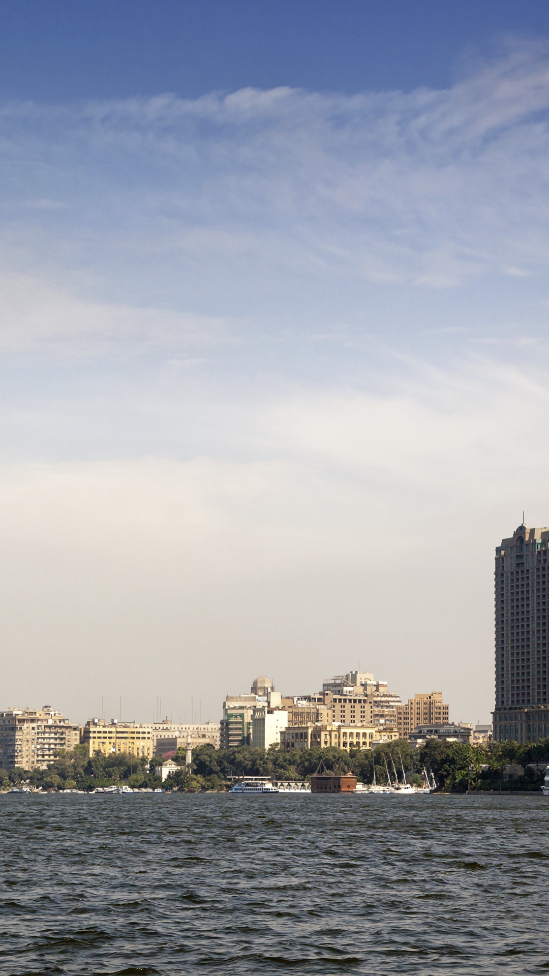 Обои линия горизонта, Нил, город, небоскреб, городской пейзаж в разрешении 1080x1920