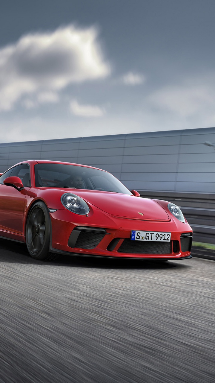 Обои porsche 911 gt3, Порше, авто, Порше 911 ГТ3 2018, спорткар в разрешении 720x1280