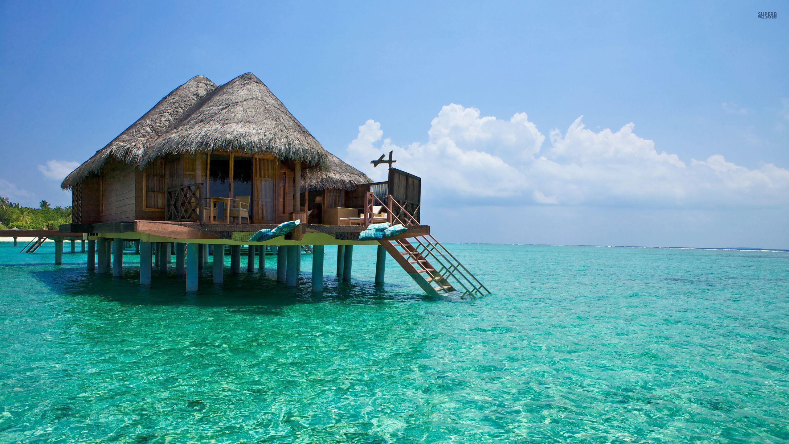 Обои бали, Остров, тропическая зона, Лагуна, море в разрешении 2560x1440