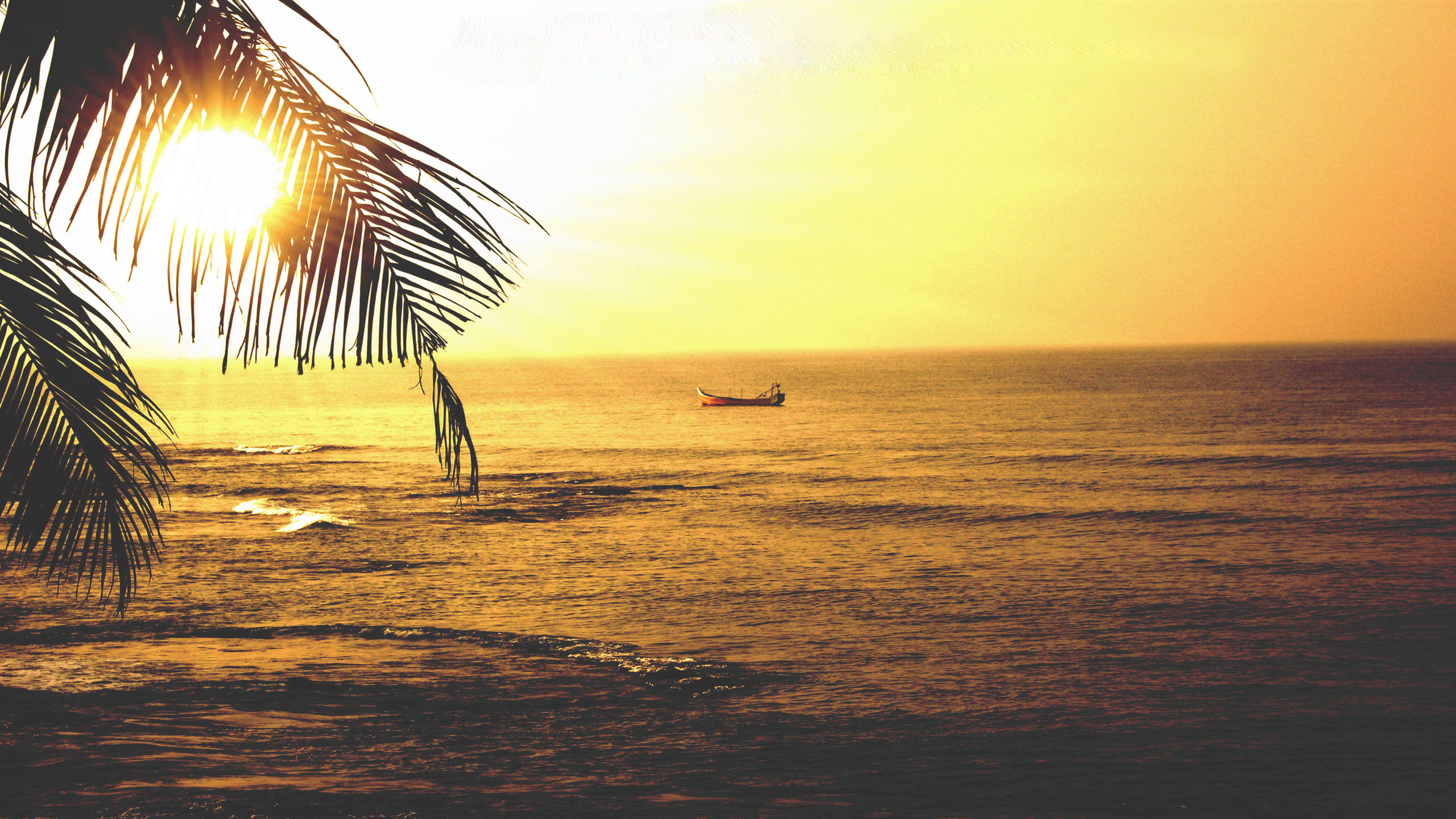 Обои Гоа, путешествие, горизонт, закат, море в разрешении 2560x1440