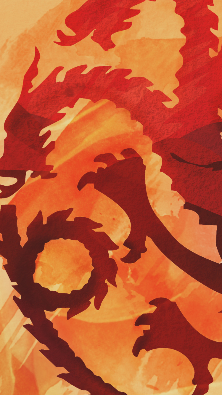 Обои дейенерис таргариен, Эддард Старк, Дом Таргариенов, Дом Старк, арт в разрешении 750x1334