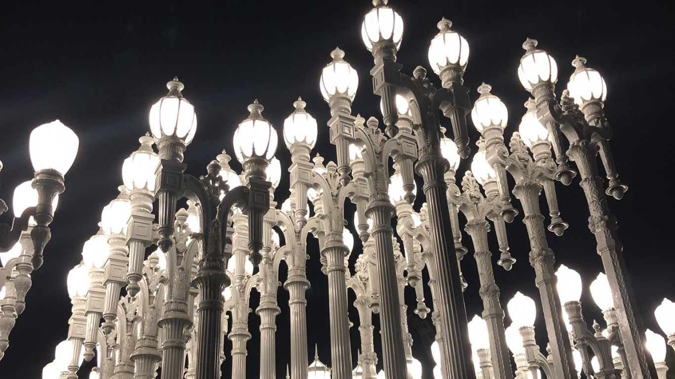 Обои осветительная арматура, наука, физика, ночь, свет в разрешении 1366x768