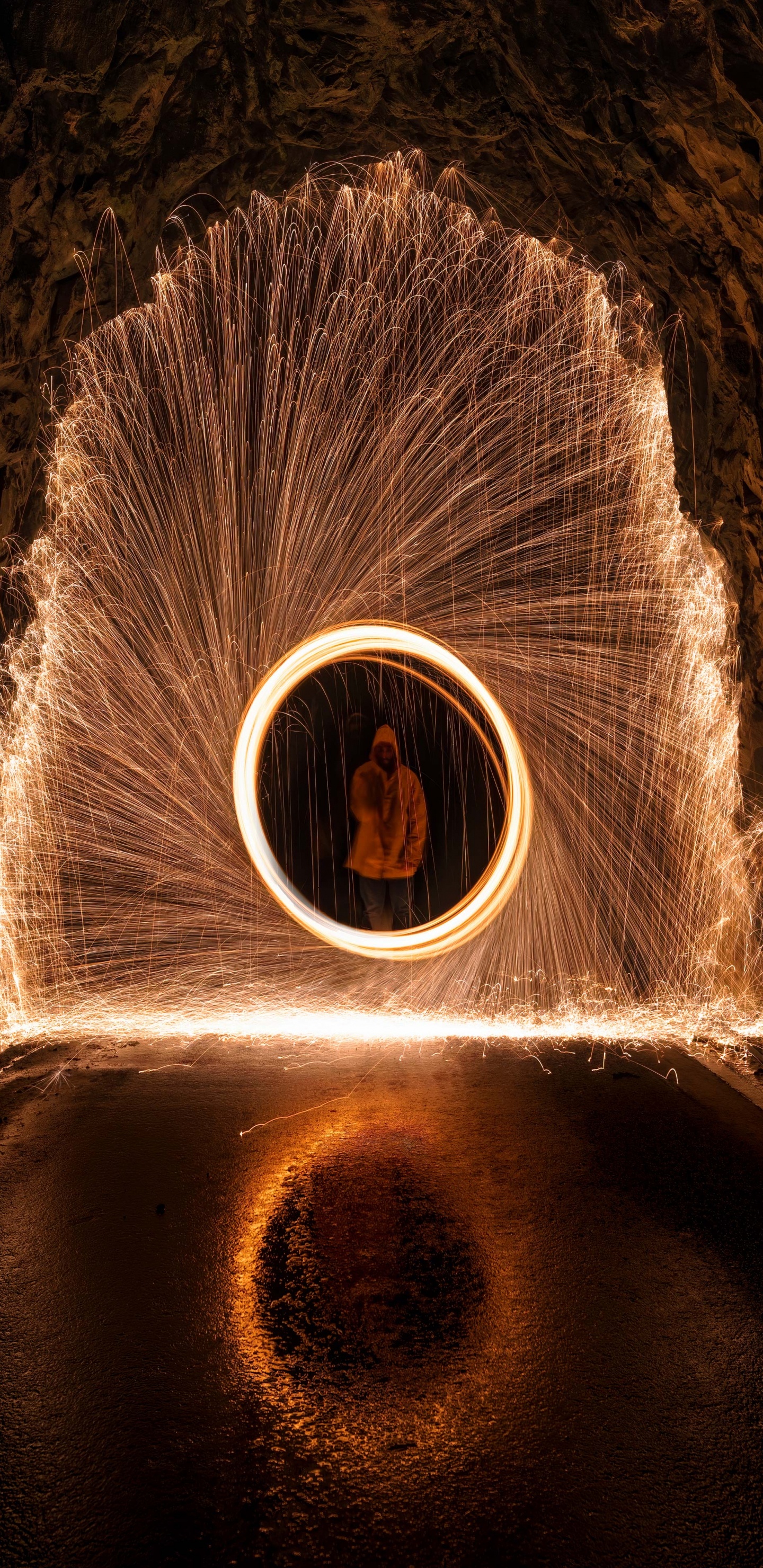 Обои свет, физика, глаз, человеческое тело, вода в разрешении 1440x2960