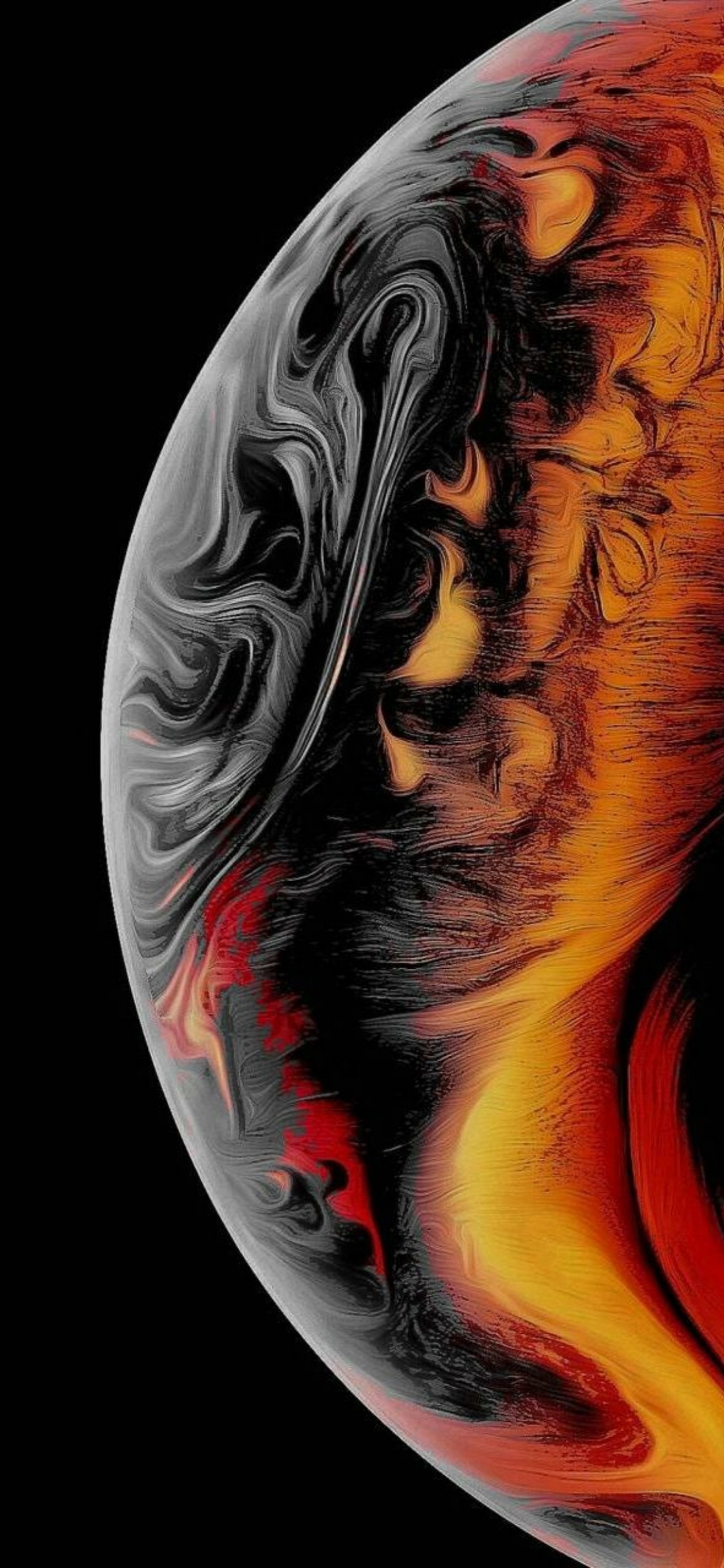 Обои смартфон, рука, плечо, рот, шея в разрешении 1125x2436