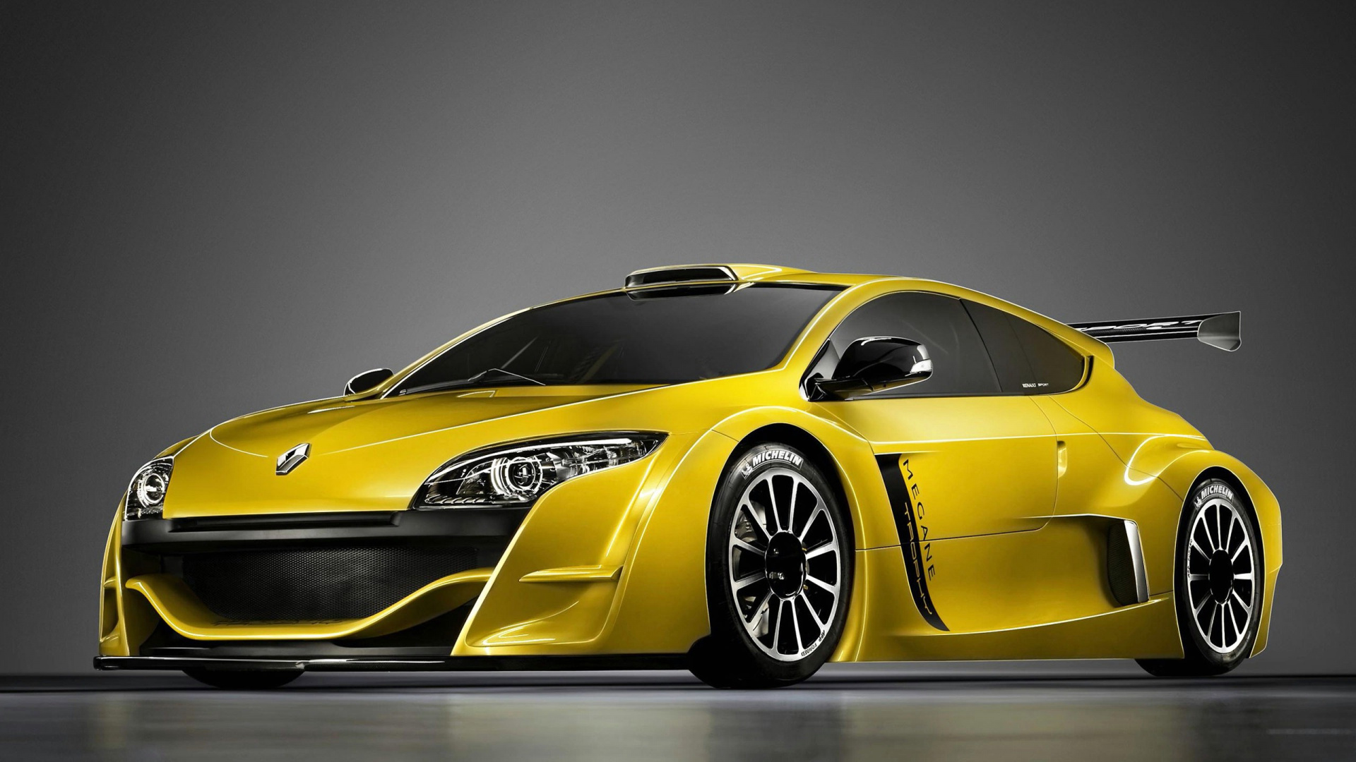 Обои Mgane Рено Спорт, Рено, авто, желтый, спорткар в разрешении 1920x1080