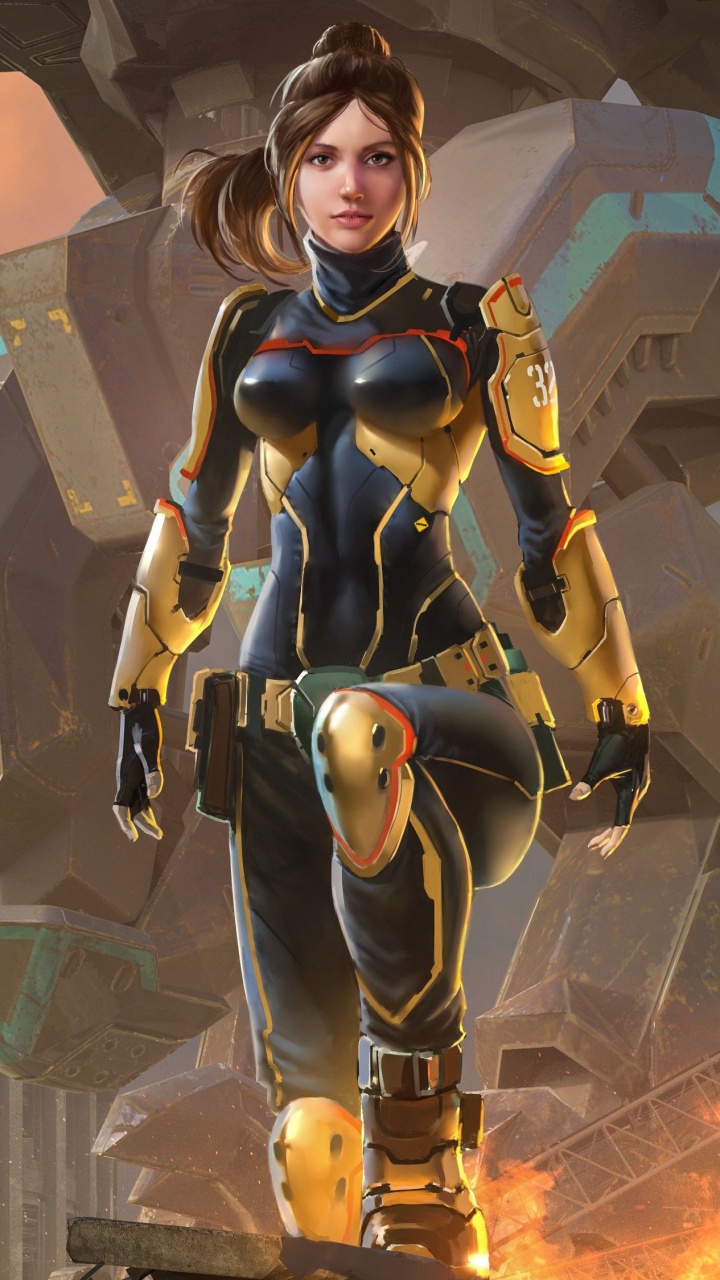 Обои робот, Научная фантастика, супергерой, компьютерная игра, приключенческая игра в разрешении 720x1280