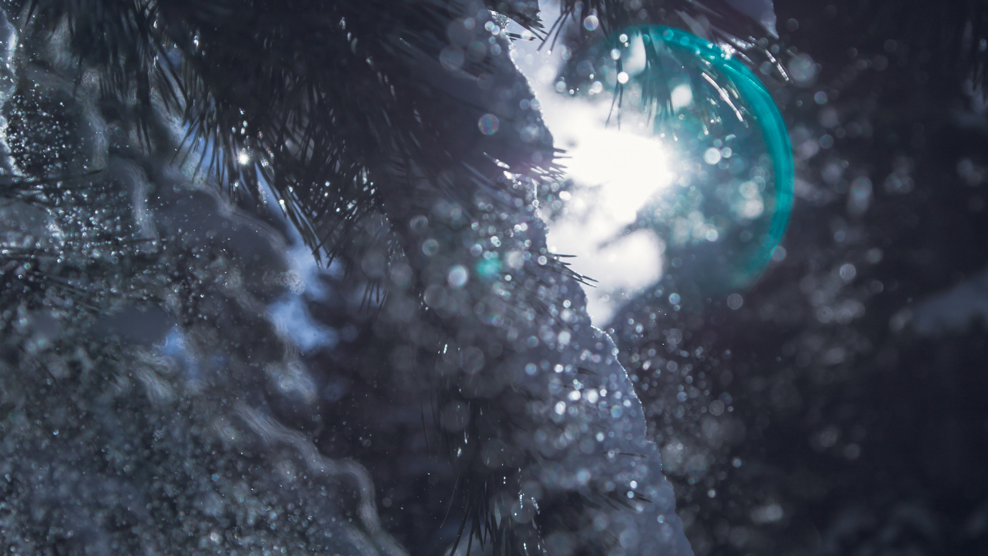 Обои боке, вода, темнота, дерево, отражение в разрешении 1920x1080