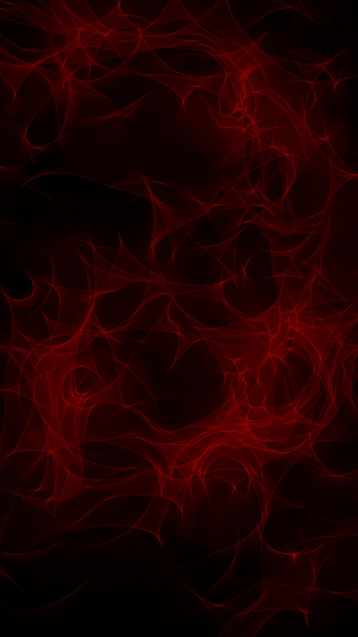 Обои красный цвет, черный, узор, дым, электрик в разрешении 720x1280