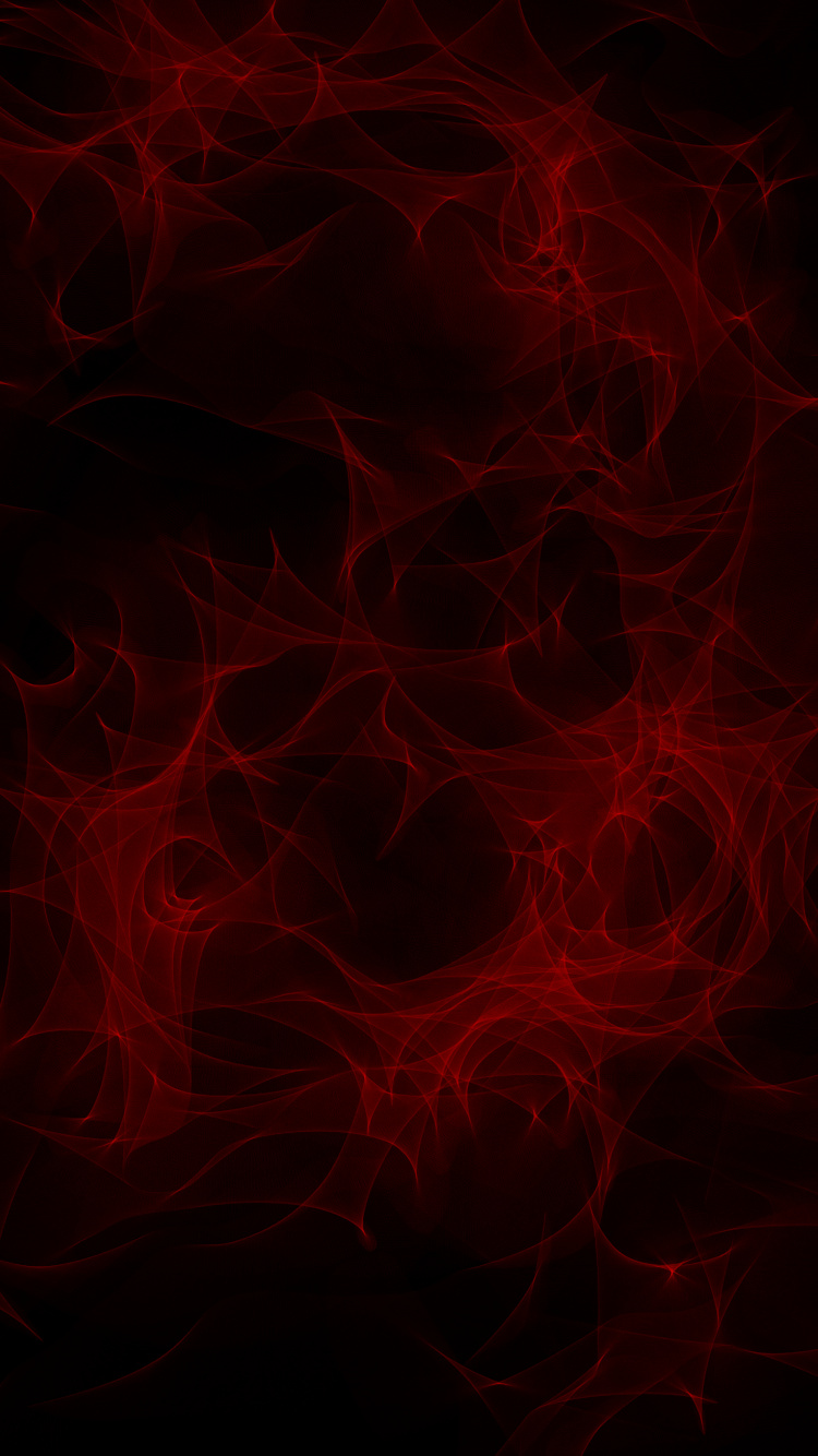 Обои красный цвет, черный, узор, дым, электрик в разрешении 750x1334