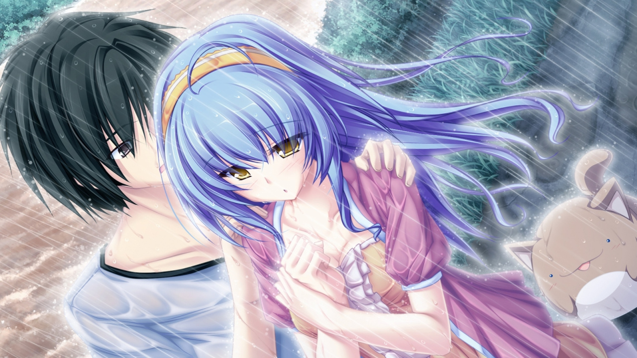 Обои аниме, мультфильм, длинные волосы, мангака, Девушка кошка в разрешении 1280x720