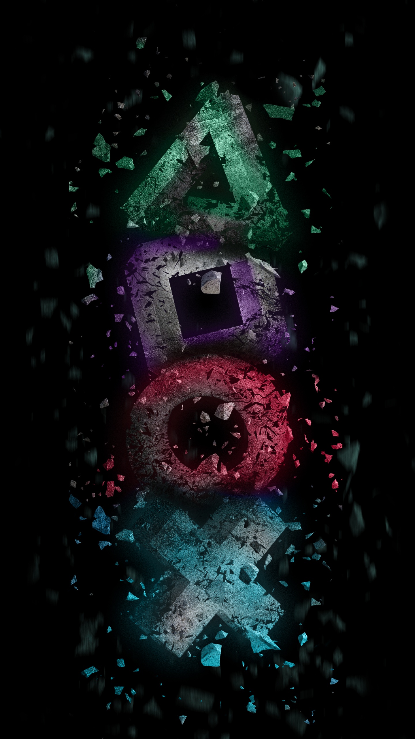 Обои playstation 4, playstation 5, вода, пурпур, Фиолетовый в разрешении 1440x2560