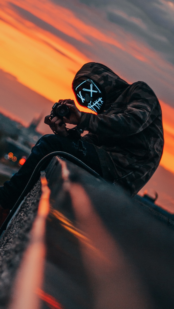 Обои компьютерная игра, игры, небо, модель, оттенки серого в разрешении 720x1280