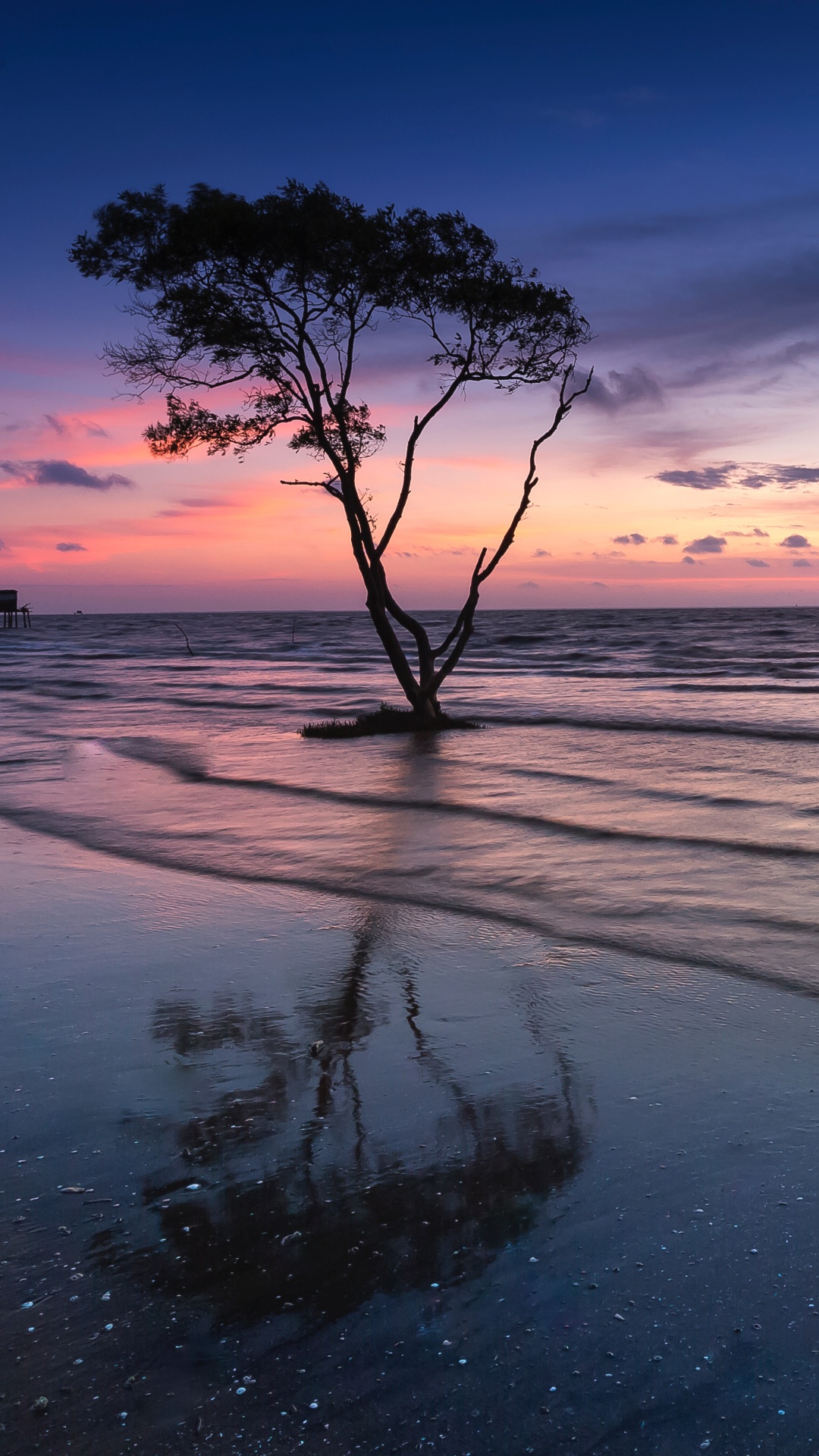 Обои природа, горизонт, природный ландшафт, океан, море в разрешении 1080x1920