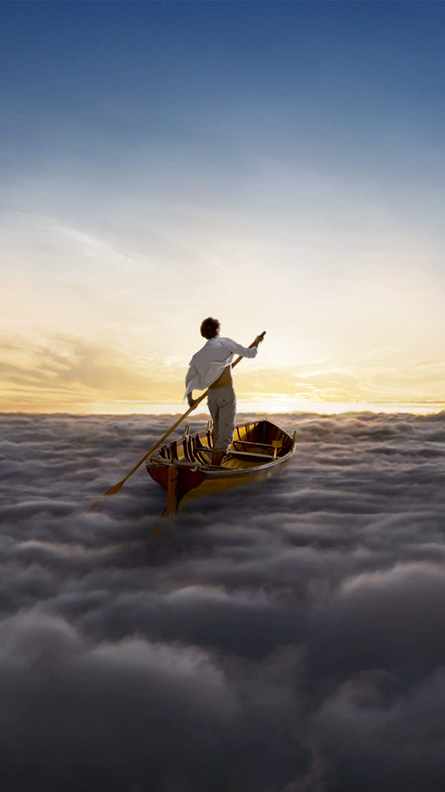 Обои Pink Floyd, Альбом, облако, горизонт, море в разрешении 1440x2560