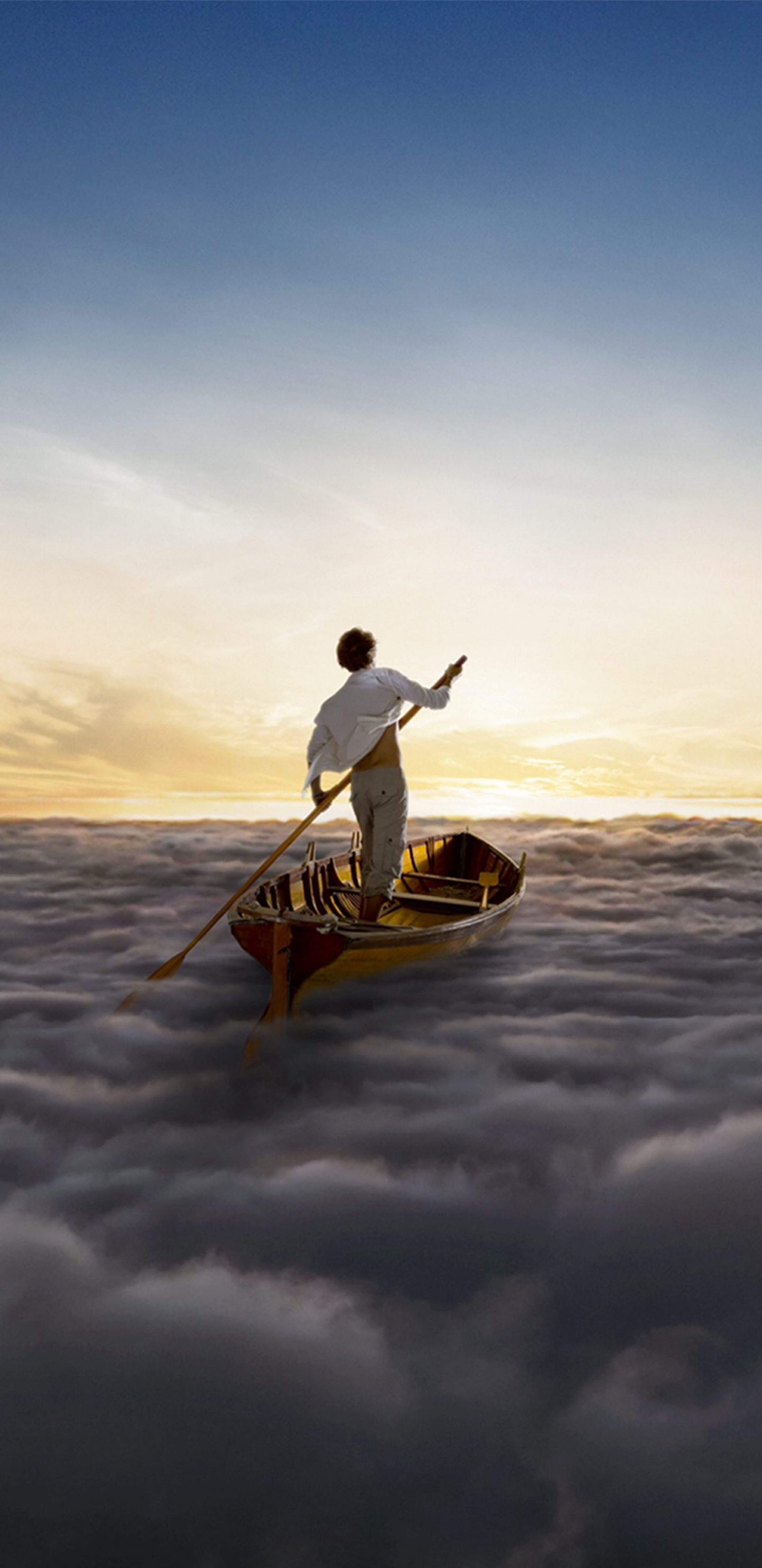 Обои Pink Floyd, Альбом, облако, горизонт, море в разрешении 1440x2960