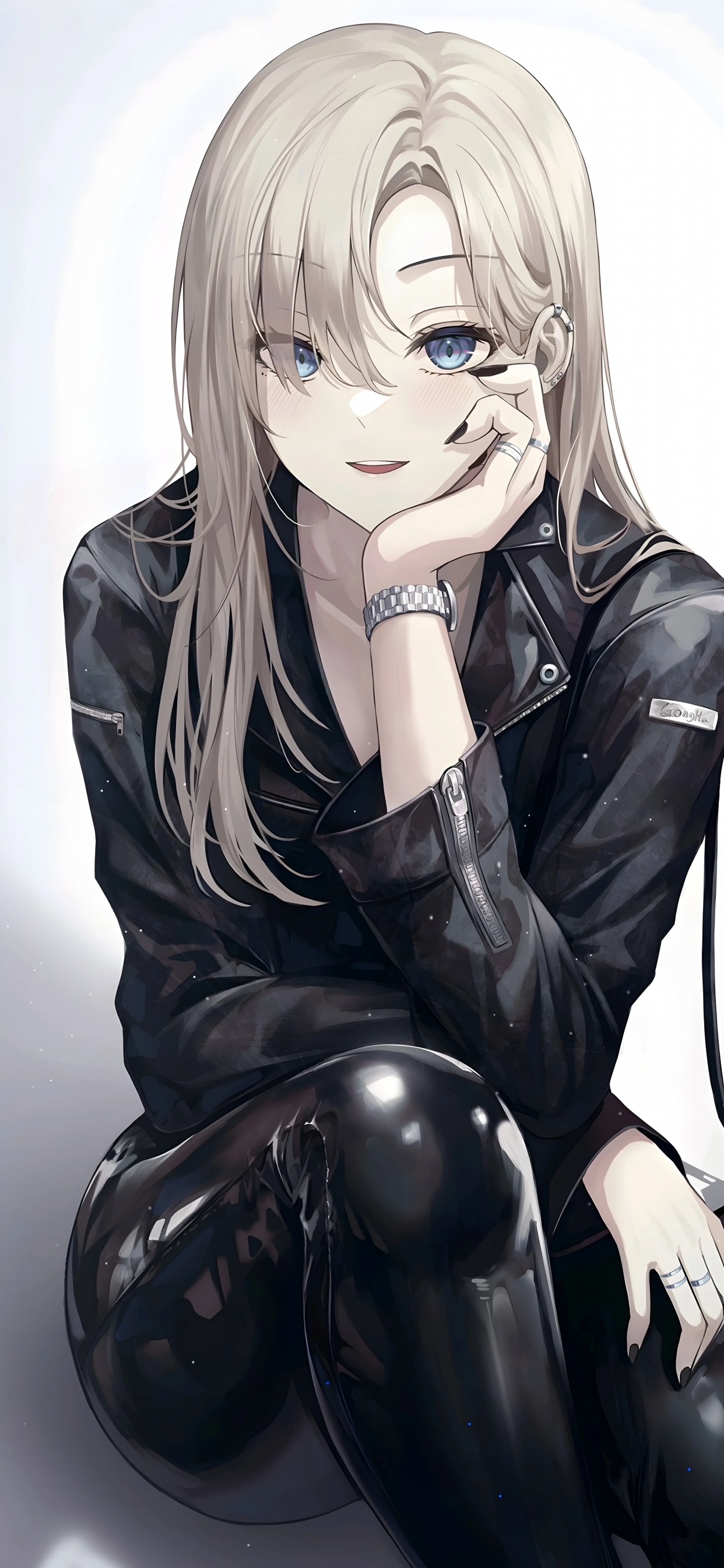 Обои аниме женщина, мультик, аниме арт, Чика Фудзивара, рукав в разрешении 1242x2688