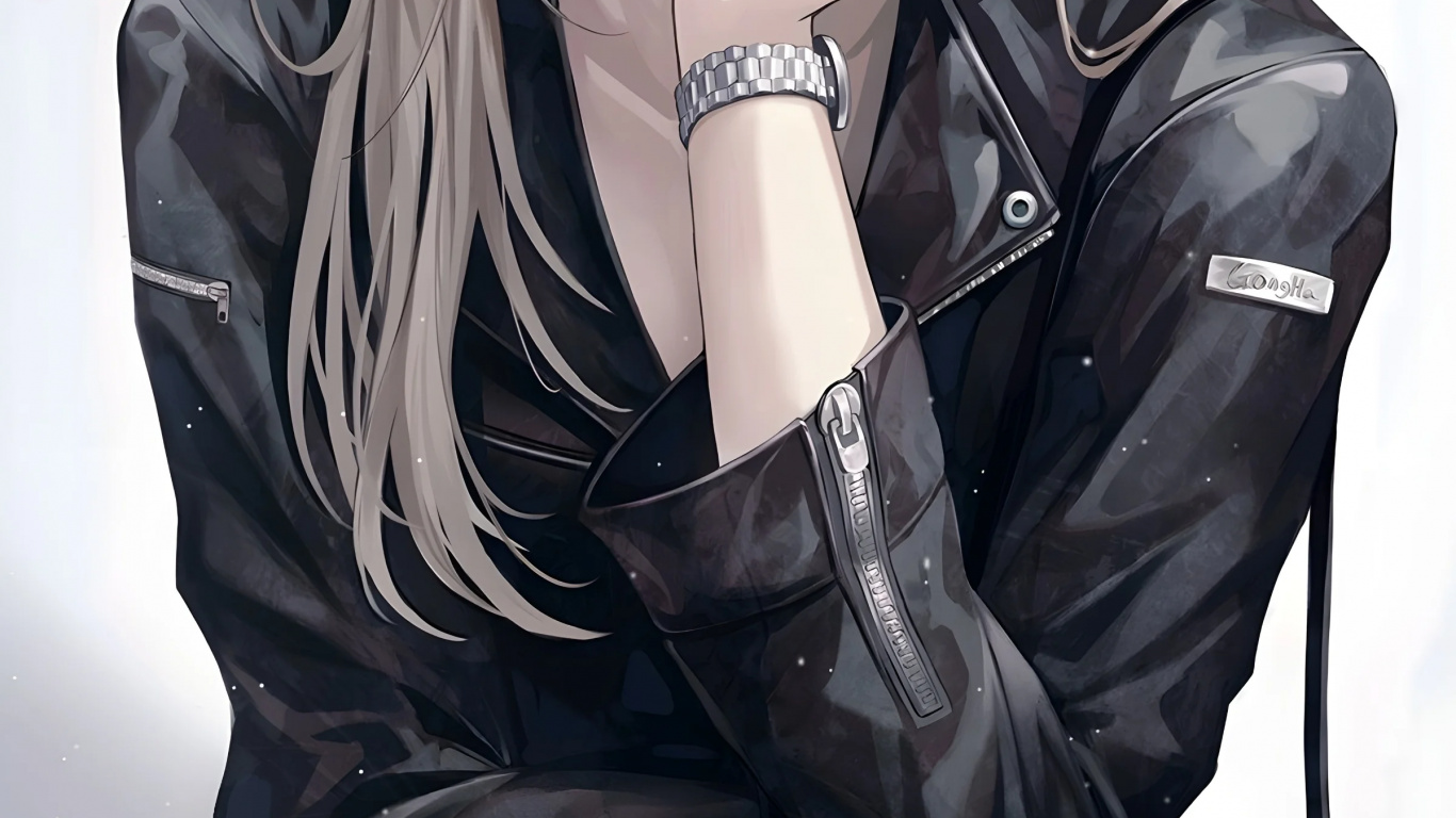 Обои аниме женщина, мультик, аниме арт, Чика Фудзивара, рукав в разрешении 1366x768