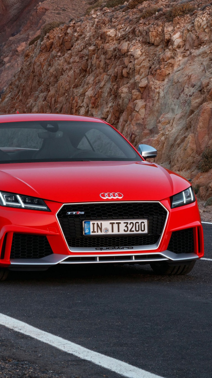 Обои 2017 Ауди ТТ, audi, авто, Ауди ТТ РС переворот, спорткар в разрешении 720x1280