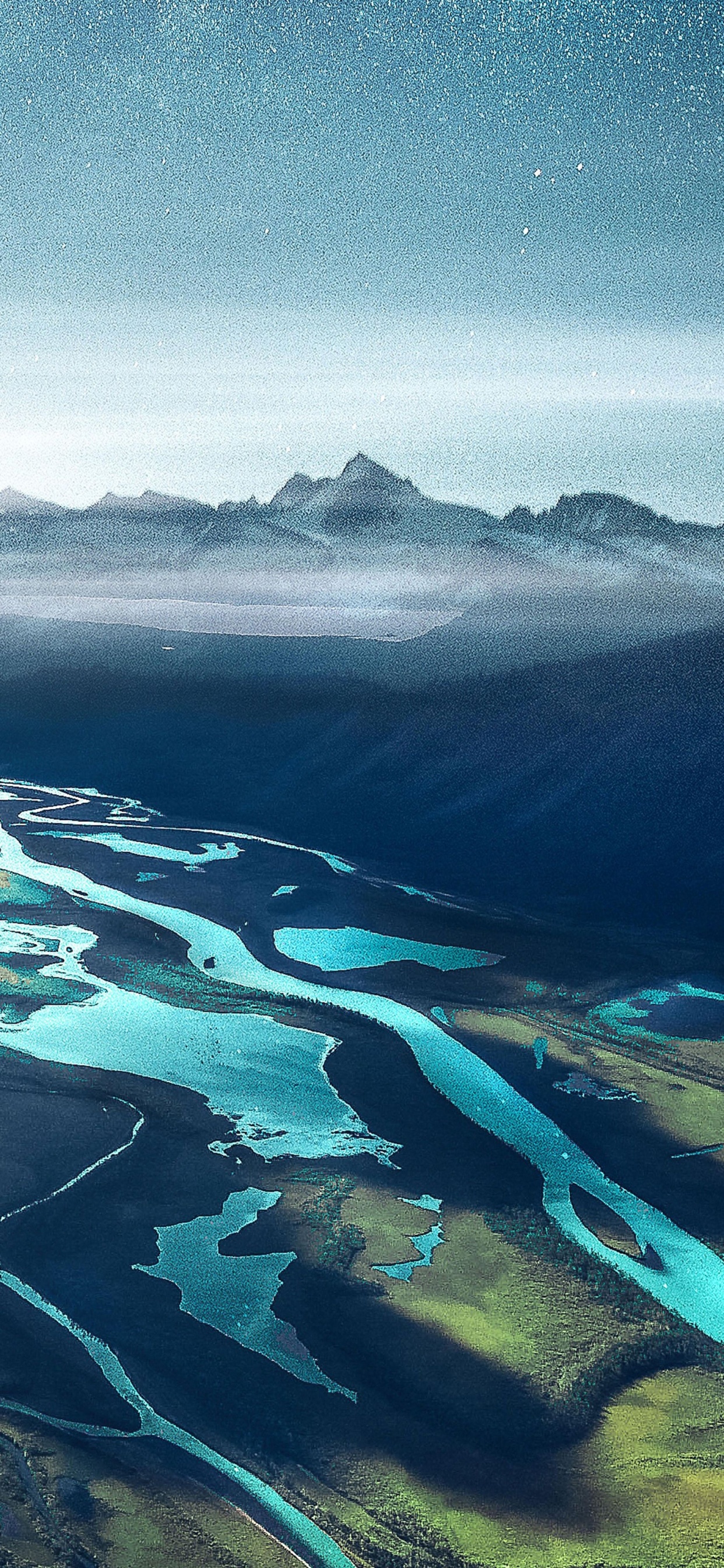 Обои Skierfe, природа, горный рельеф, гора, атмосфера в разрешении 1242x2688