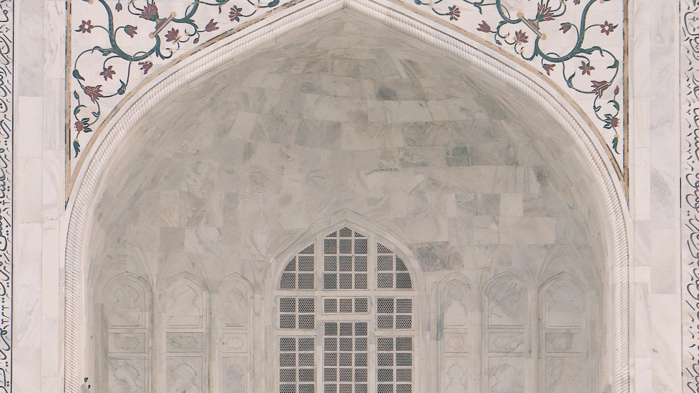 Обои Агра Форт, фасад, средневековая архитектура, Триумфальная арка, ханака в разрешении 1366x768