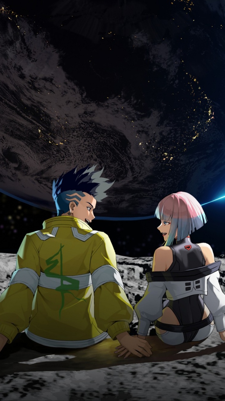 Обои Киберпанк 2077, Дэвид Мартинес, Люсина Кушинада, cd projekt, Киберпанк в разрешении 720x1280