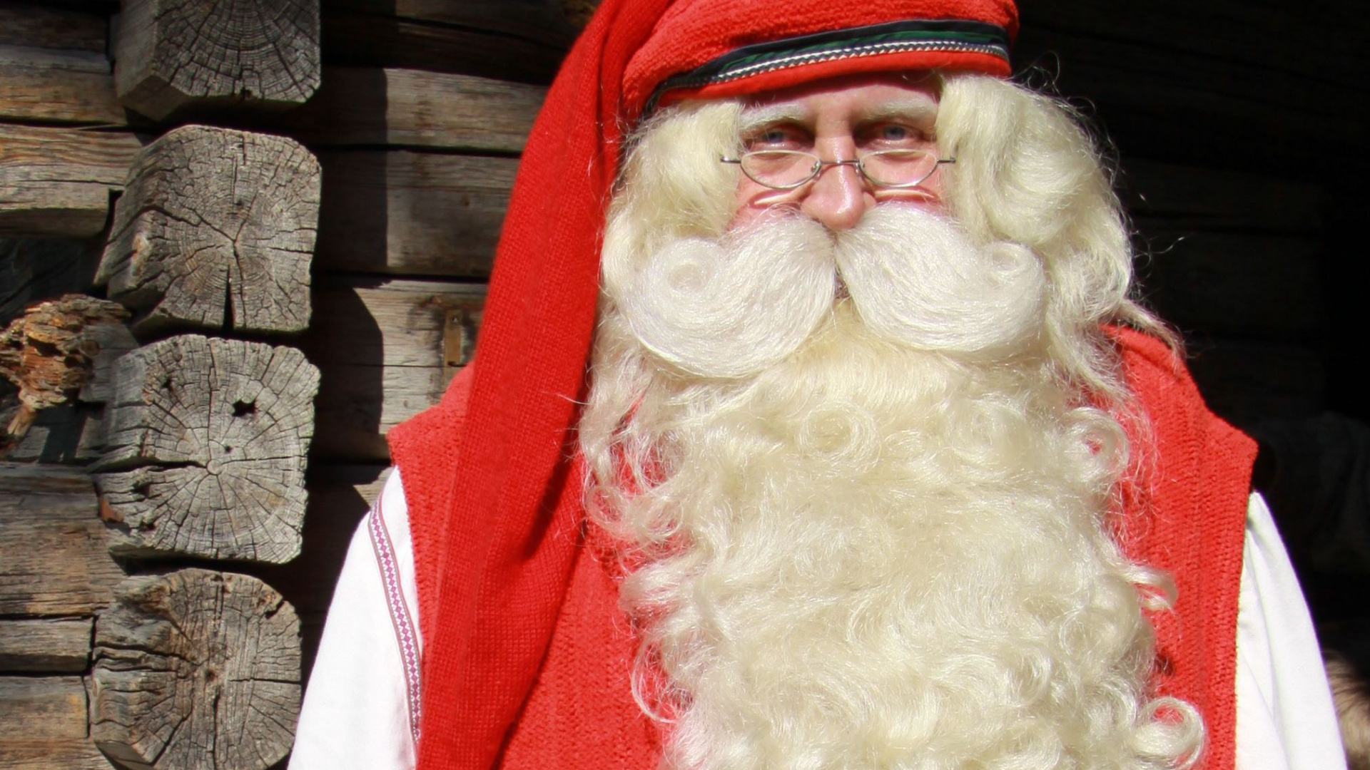 Обои Дед Мороз, Финляндия, снегурочка, Санта-Клаус, Рождественский день в разрешении 1920x1080