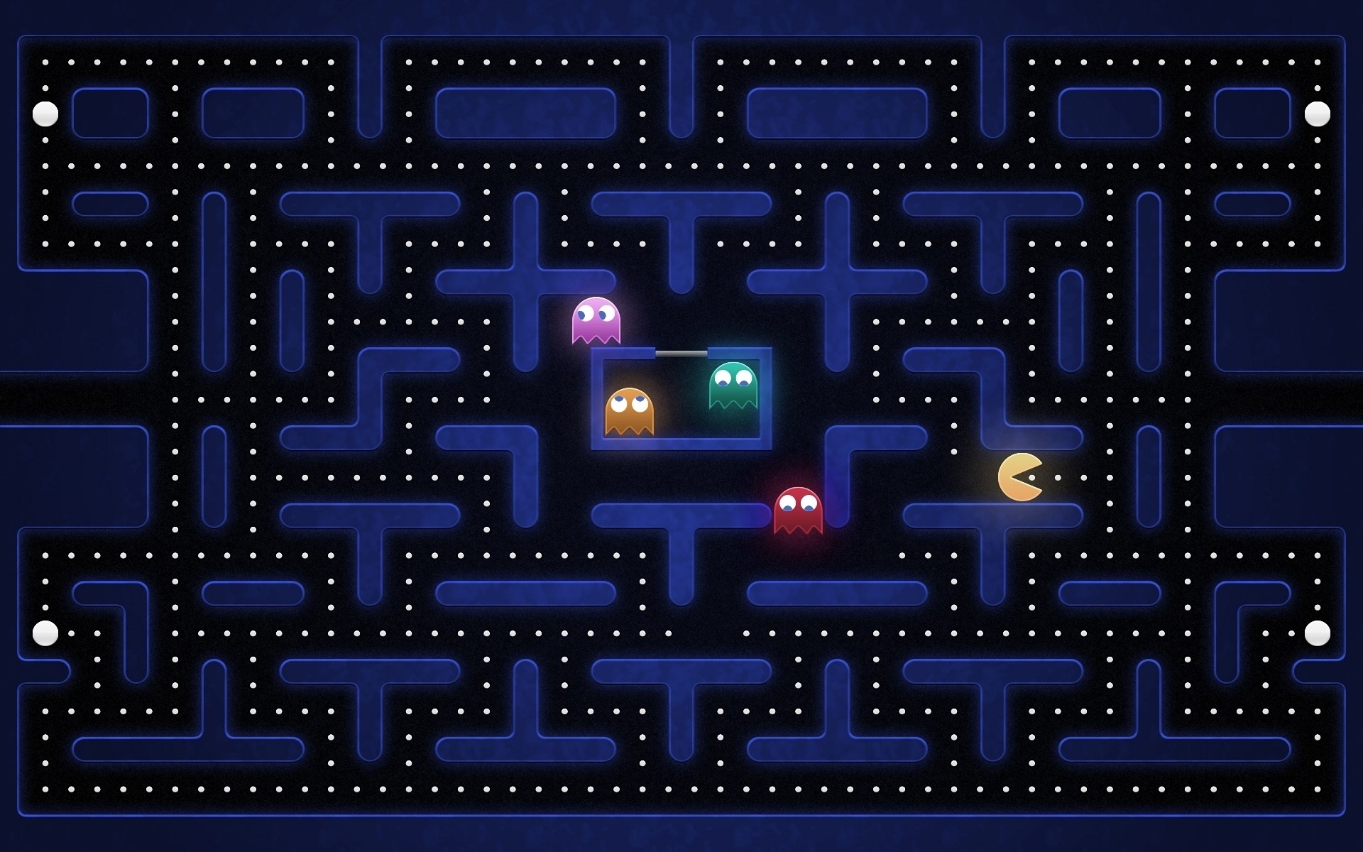 Обои pac man, аркадная игра, ретро игры, узор, пурпур - картинка на рабочий  стол и фото бесплатно