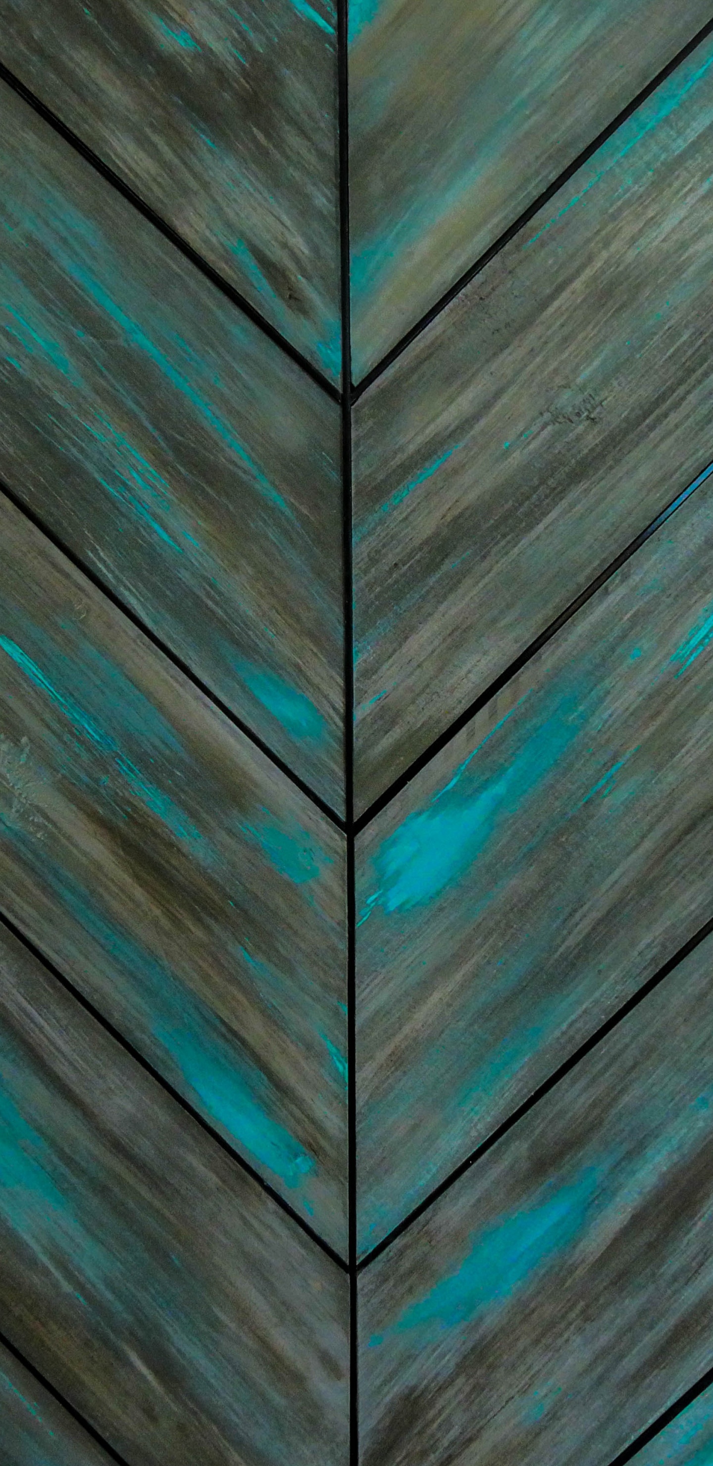 Обои синий, Аква, зеленый, бирюза, чирок в разрешении 1440x2960