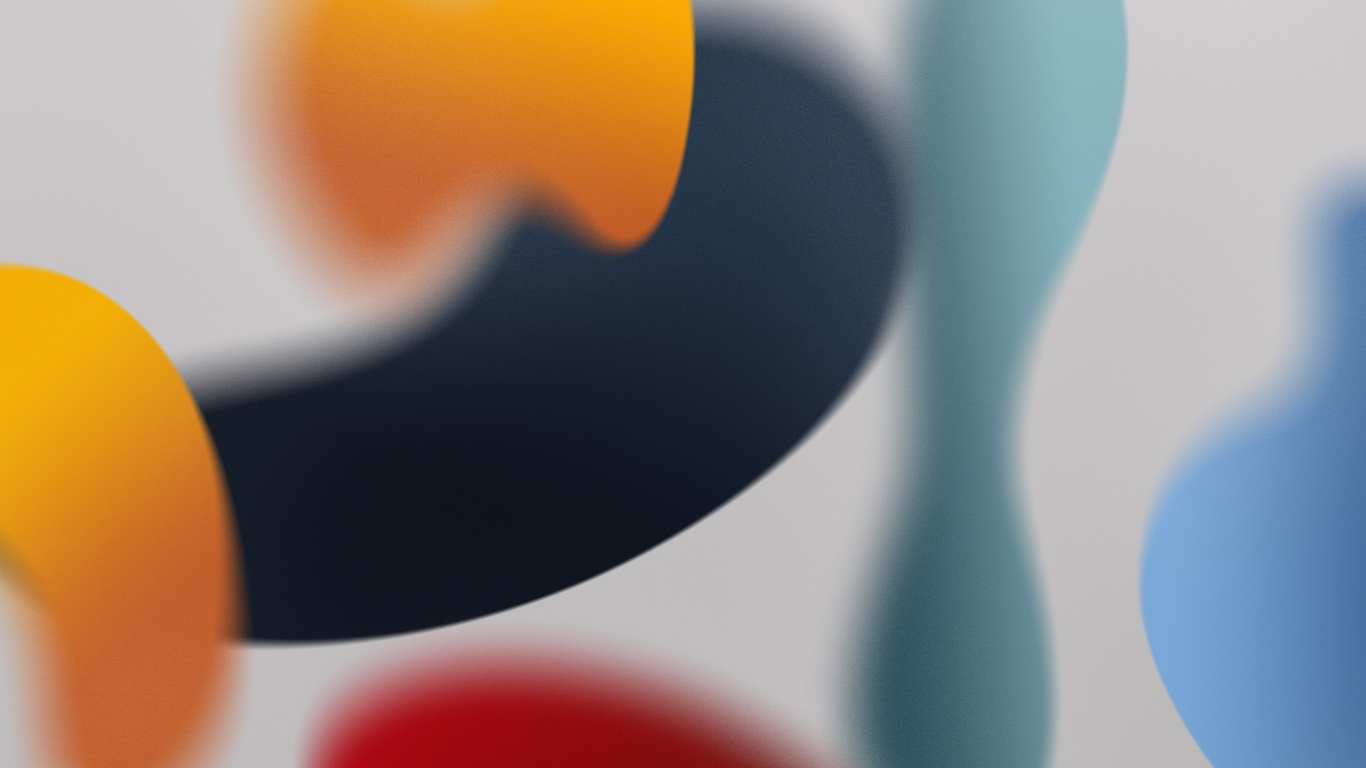 Обои iOS 15, Official Stock Wallpaper, Original Quality (WWDC21 – Light) в разрешении 1366x768