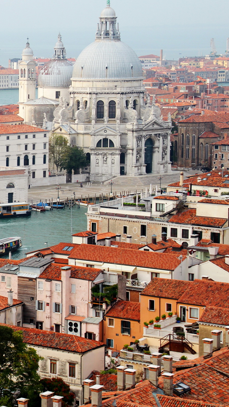 Обои Венеция, Венеция и ее Лагуна, водный путь, городок, город в разрешении 750x1334