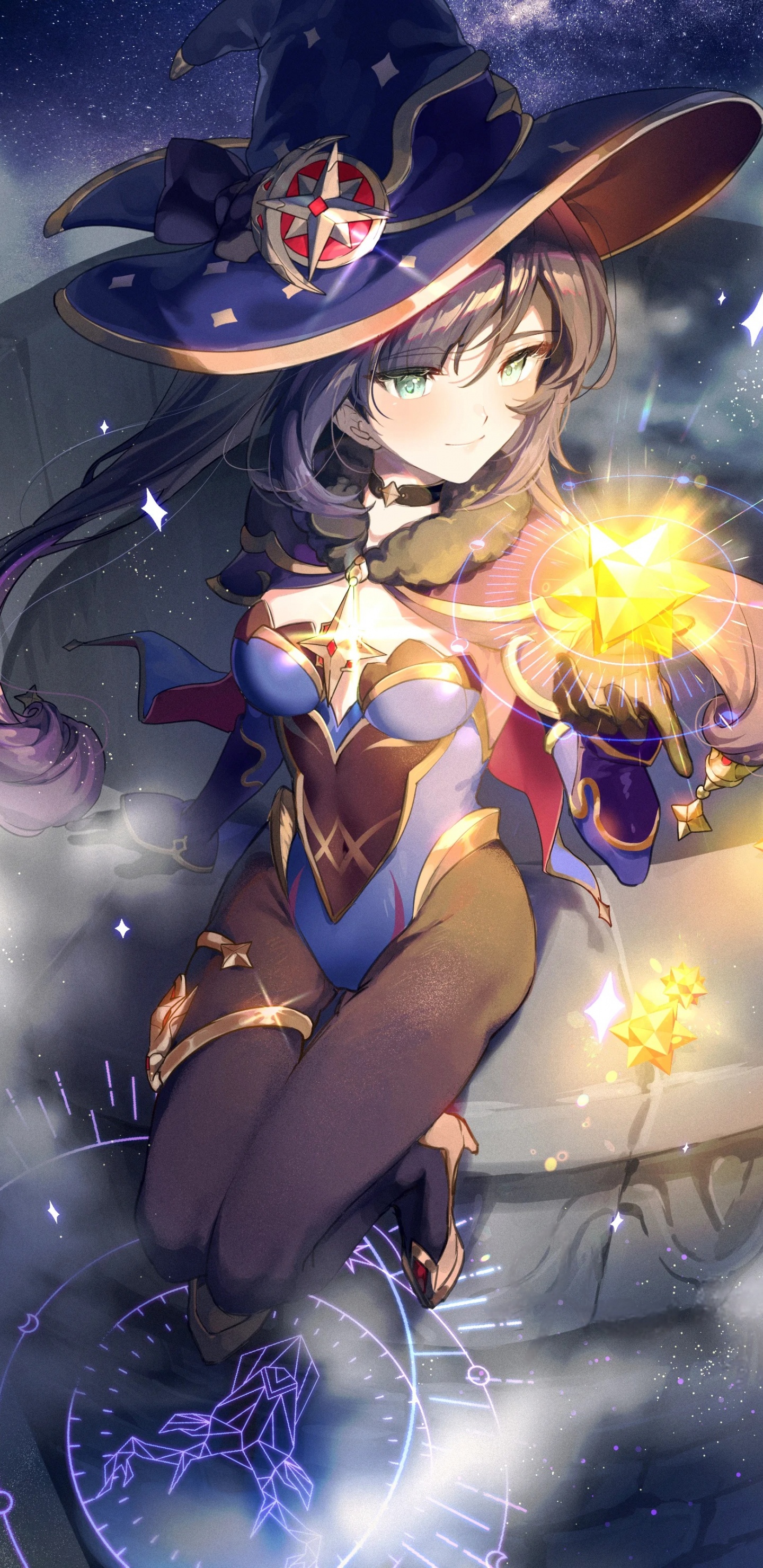 Обои фан арт, арт, иллюстрация, Геншин удар, мультфильм в разрешении 1440x2960