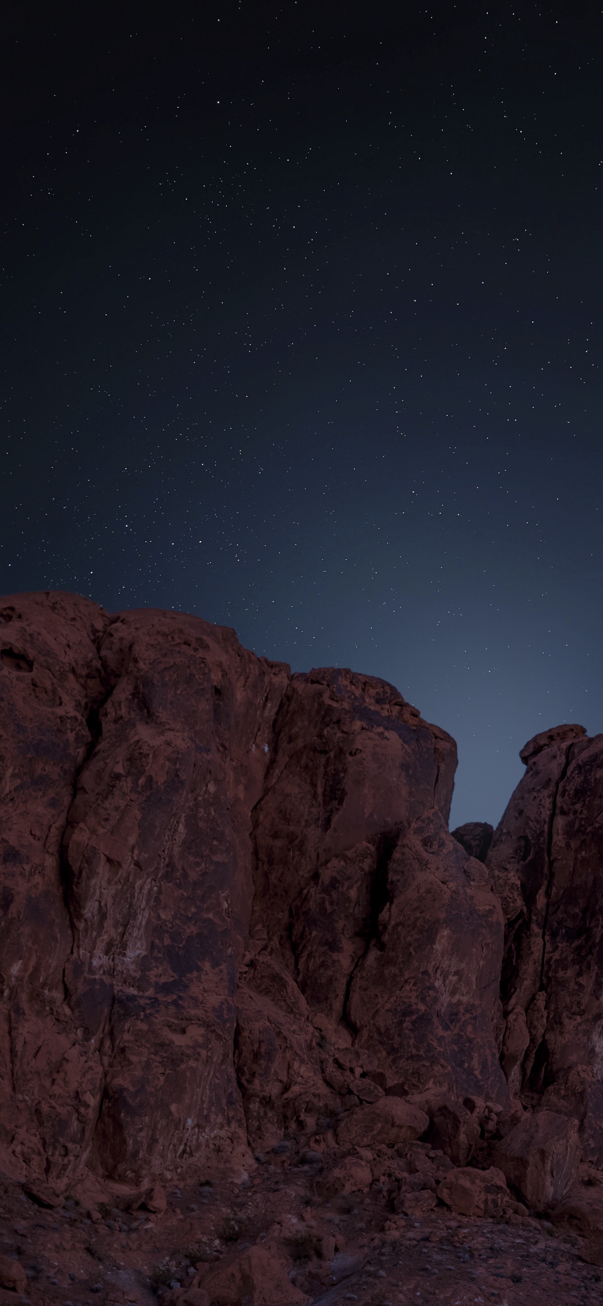 Обои атмосфера, гора, природный ландшафт, астрономический объект, коренная порода в разрешении 1242x2688