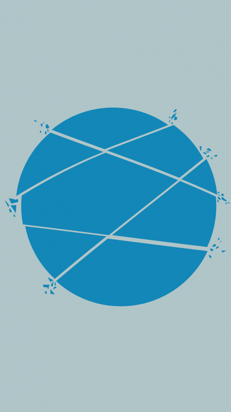 Обои лого, синий, красочность, Аква, лазурный в разрешении 750x1334