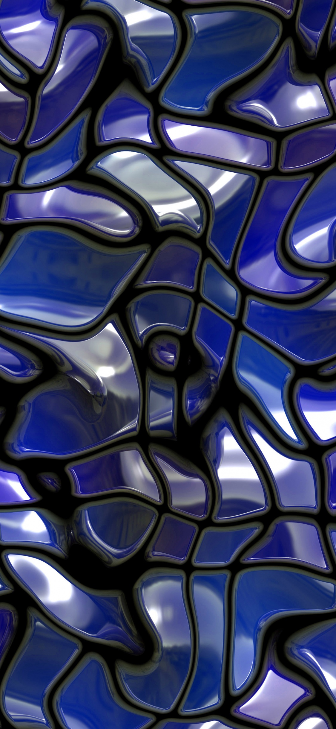 Обои стеклянная плитка, плитка, стекло, текстура, синий в разрешении 1125x2436