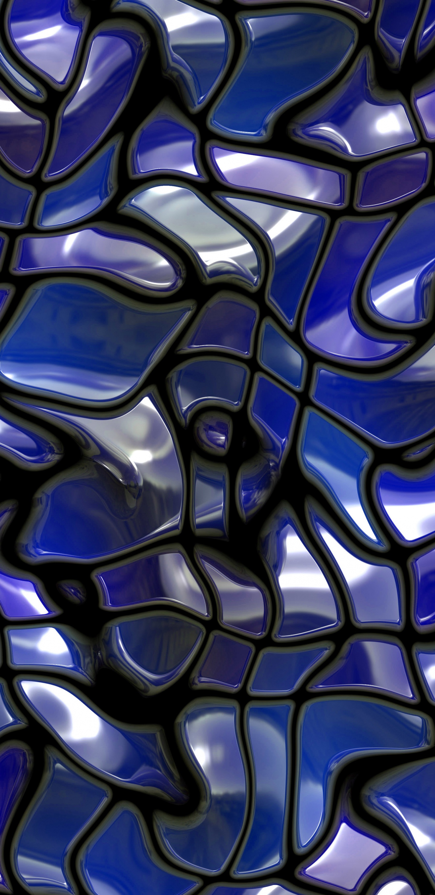 Обои стеклянная плитка, плитка, стекло, текстура, синий в разрешении 1440x2960