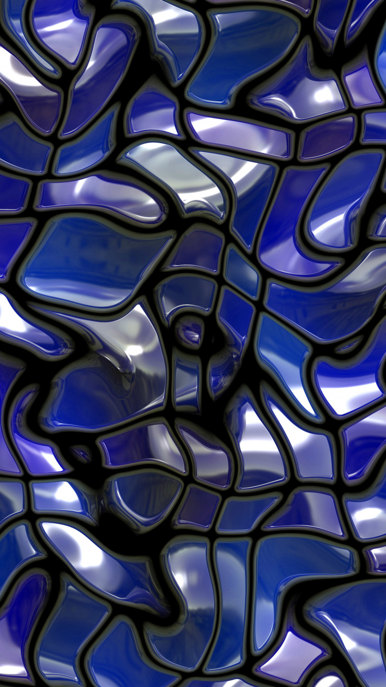 Обои стеклянная плитка, плитка, стекло, текстура, синий в разрешении 750x1334