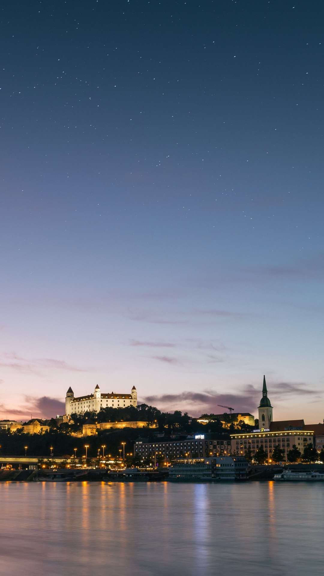 Обои завтрак, утро, сумрак, горизонт, синий в разрешении 1080x1920