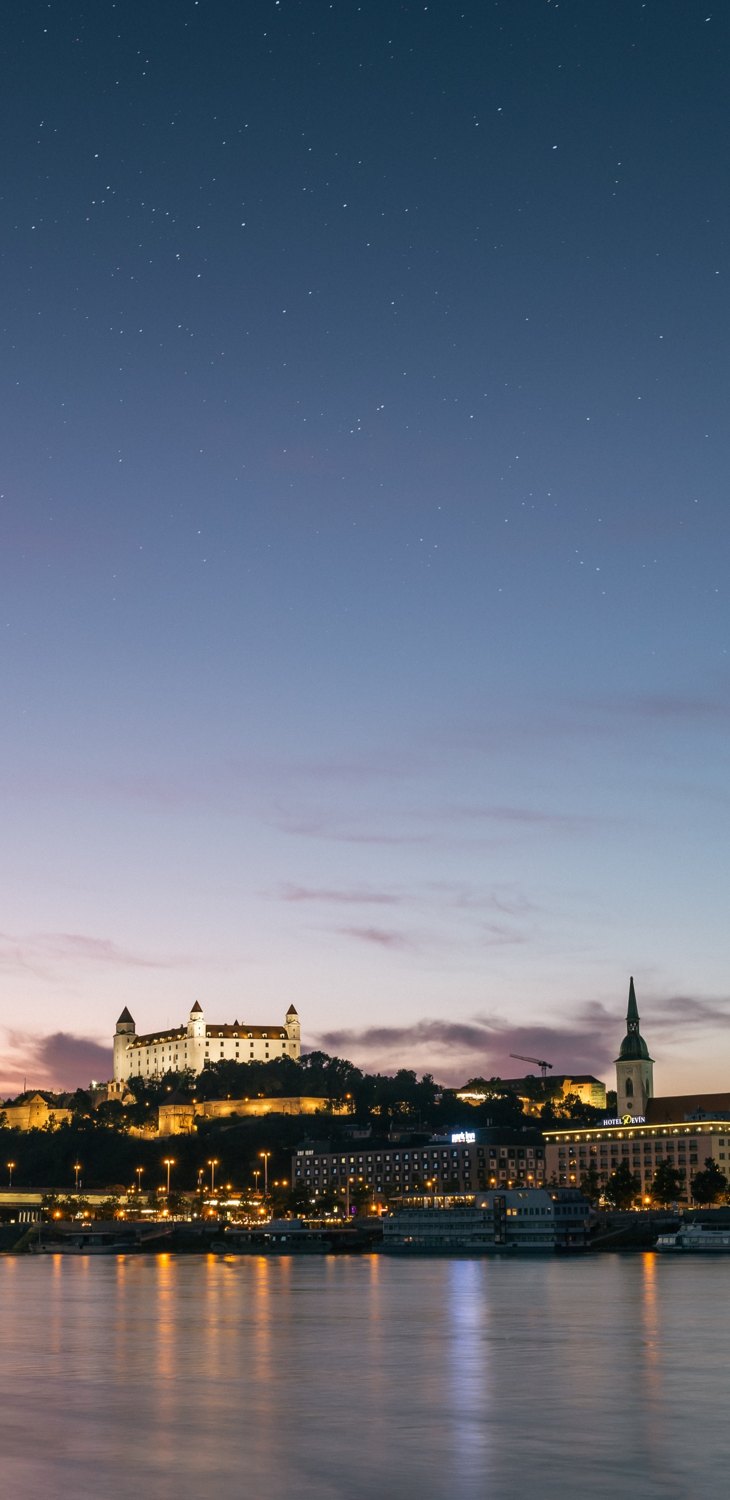 Обои завтрак, утро, сумрак, горизонт, синий в разрешении 1440x2960