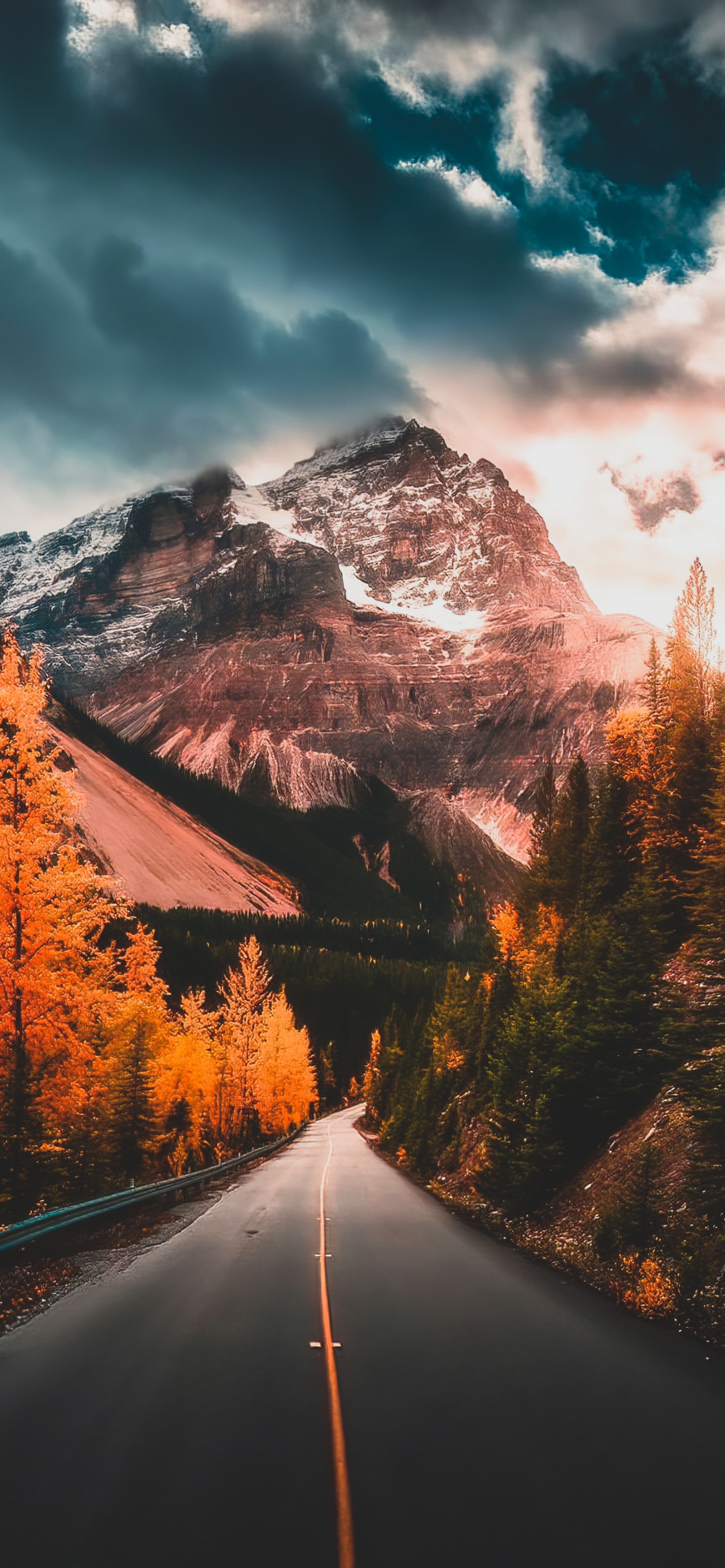 Обои гора, облако, растение, атмосфера, мир в разрешении 1242x2688