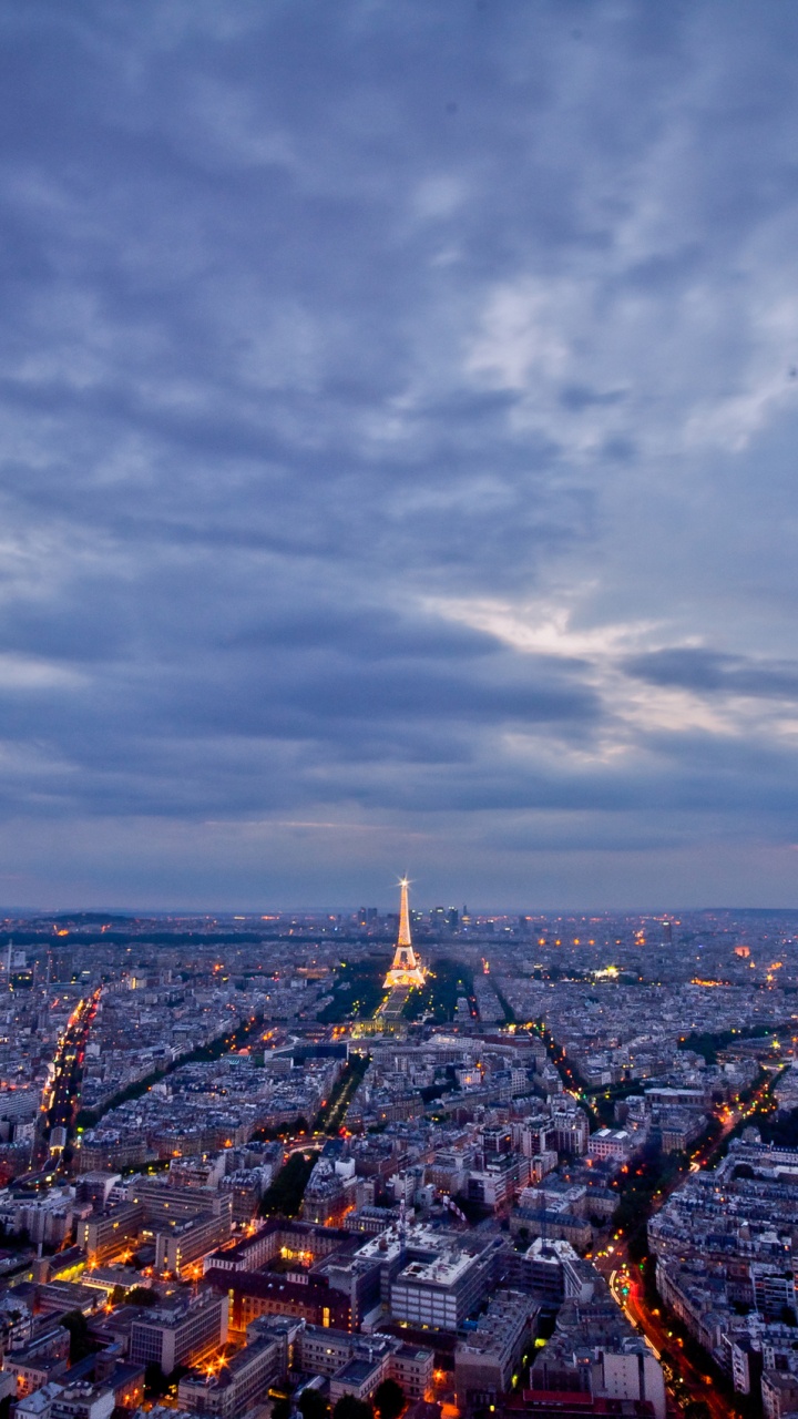 Обои горизонт, город, городской пейзаж, облако, линия горизонта в разрешении 720x1280