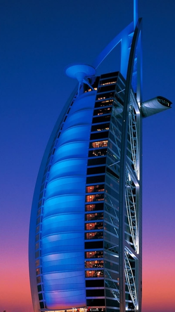 Обои Бурдж Аль араб, Бурдж Халифа, Джумейра Бич отель, небоскреб, вышка в разрешении 720x1280