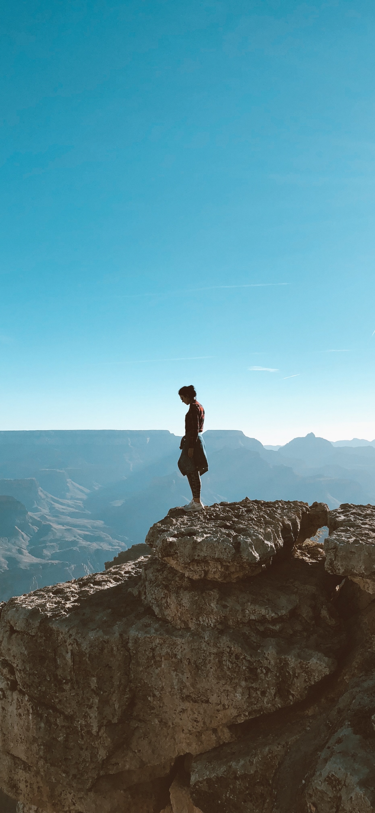 Обои гора, местность, обнажение, коренная порода, формирование в разрешении 1242x2688