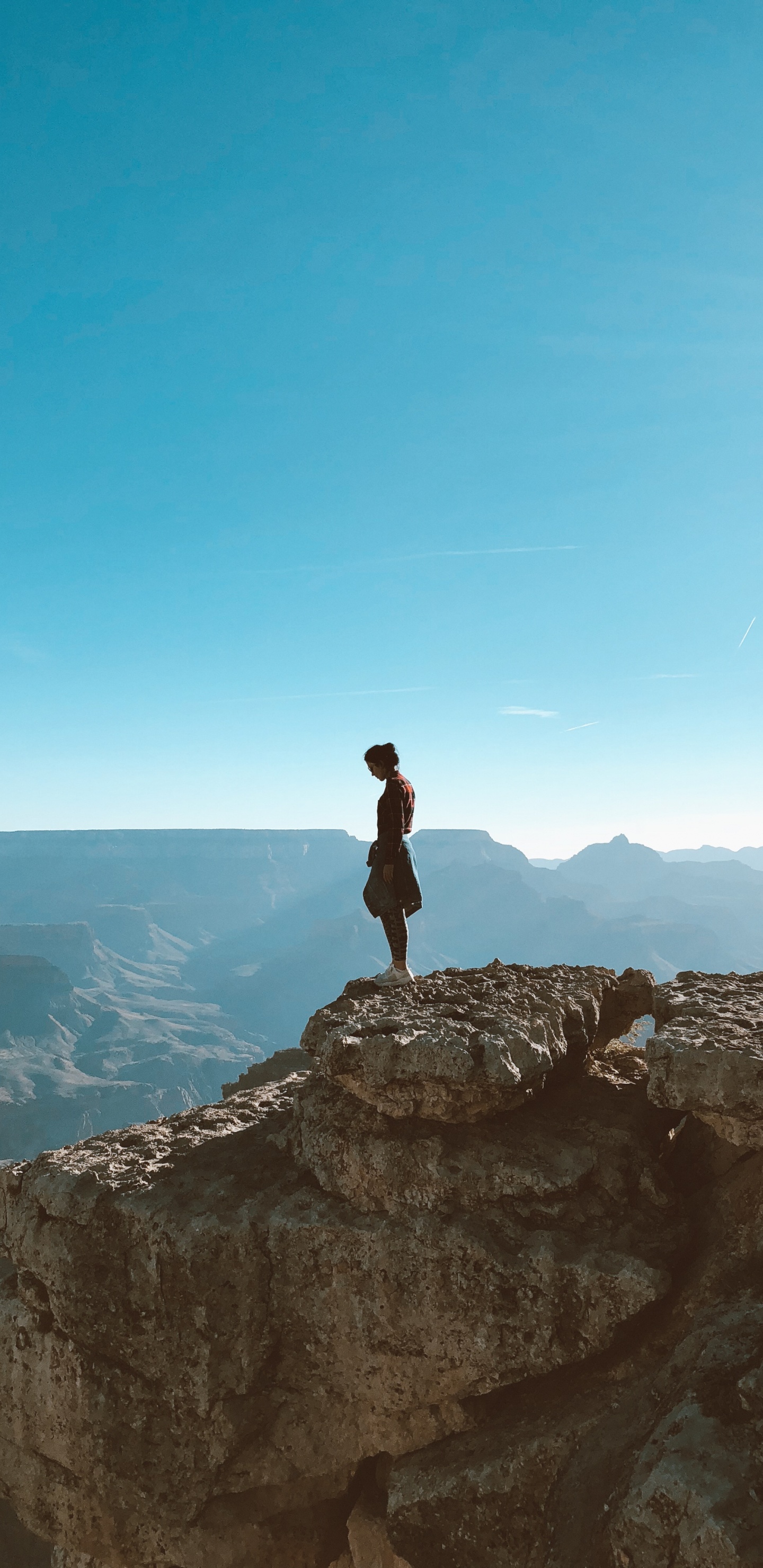 Обои гора, местность, обнажение, коренная порода, формирование в разрешении 1440x2960