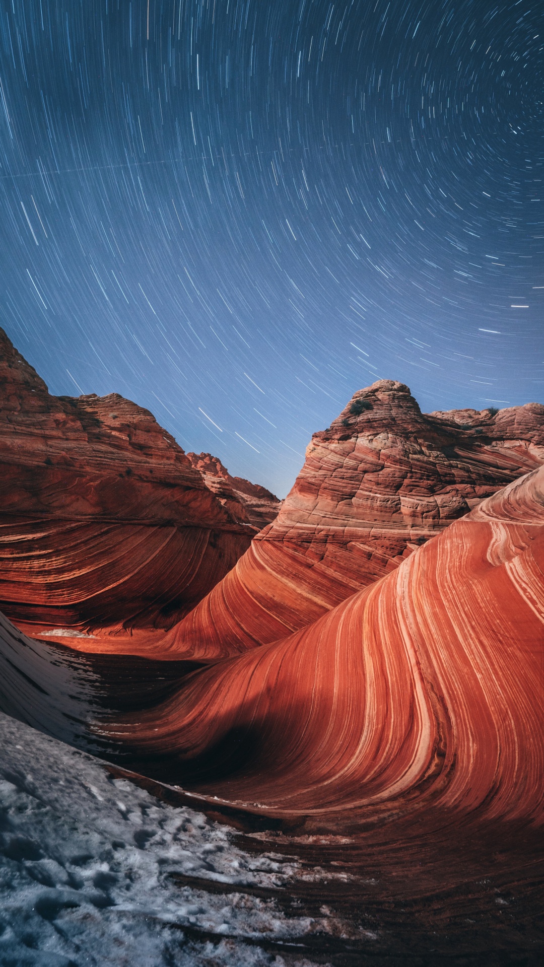 Обои Койот-Бют волны, природа, природный ландшафт, рок, бесплодные земли в разрешении 1080x1920