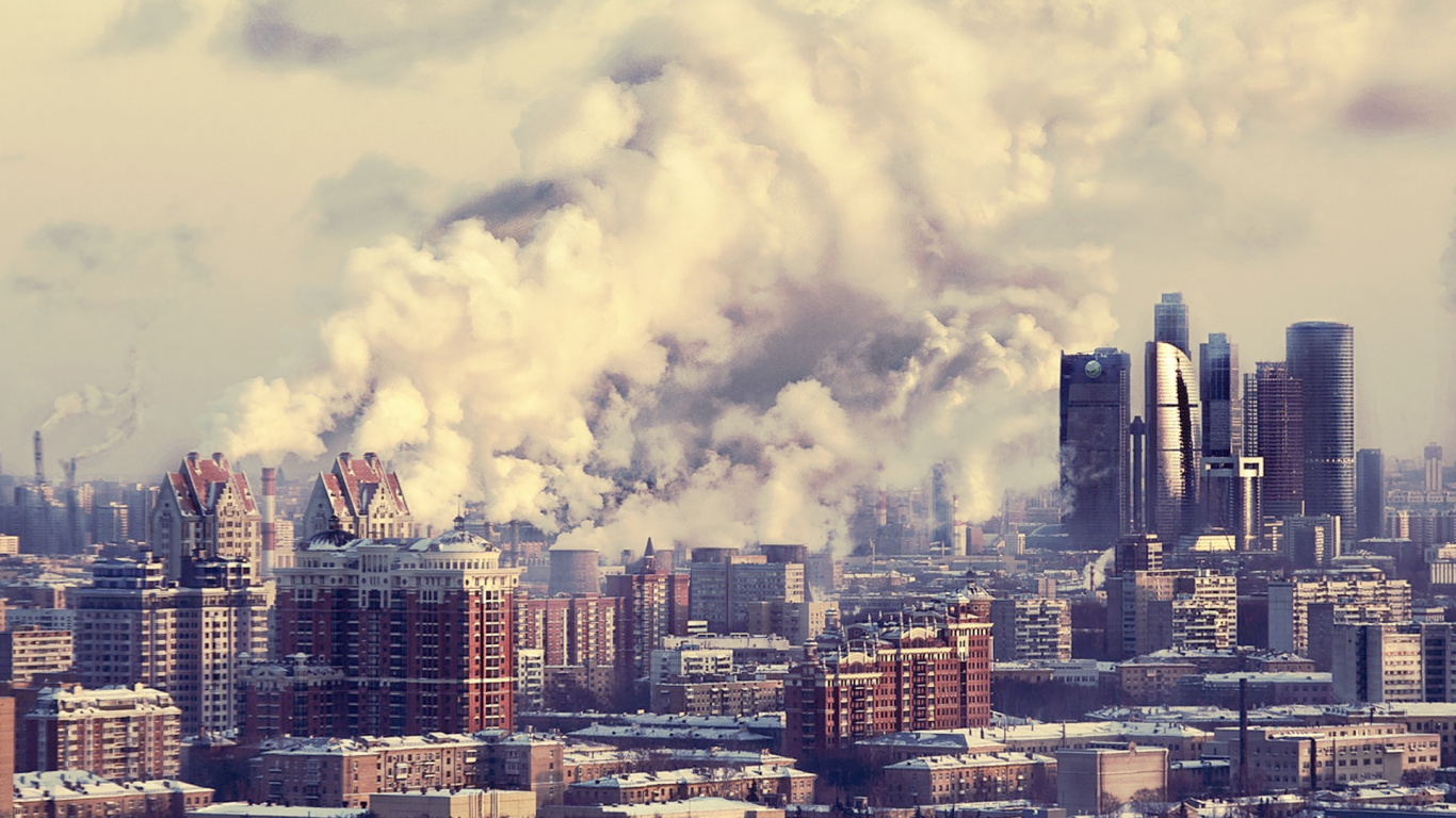 Обои городской пейзаж, город, городской район, небоскреб, Москва в разрешении 1366x768