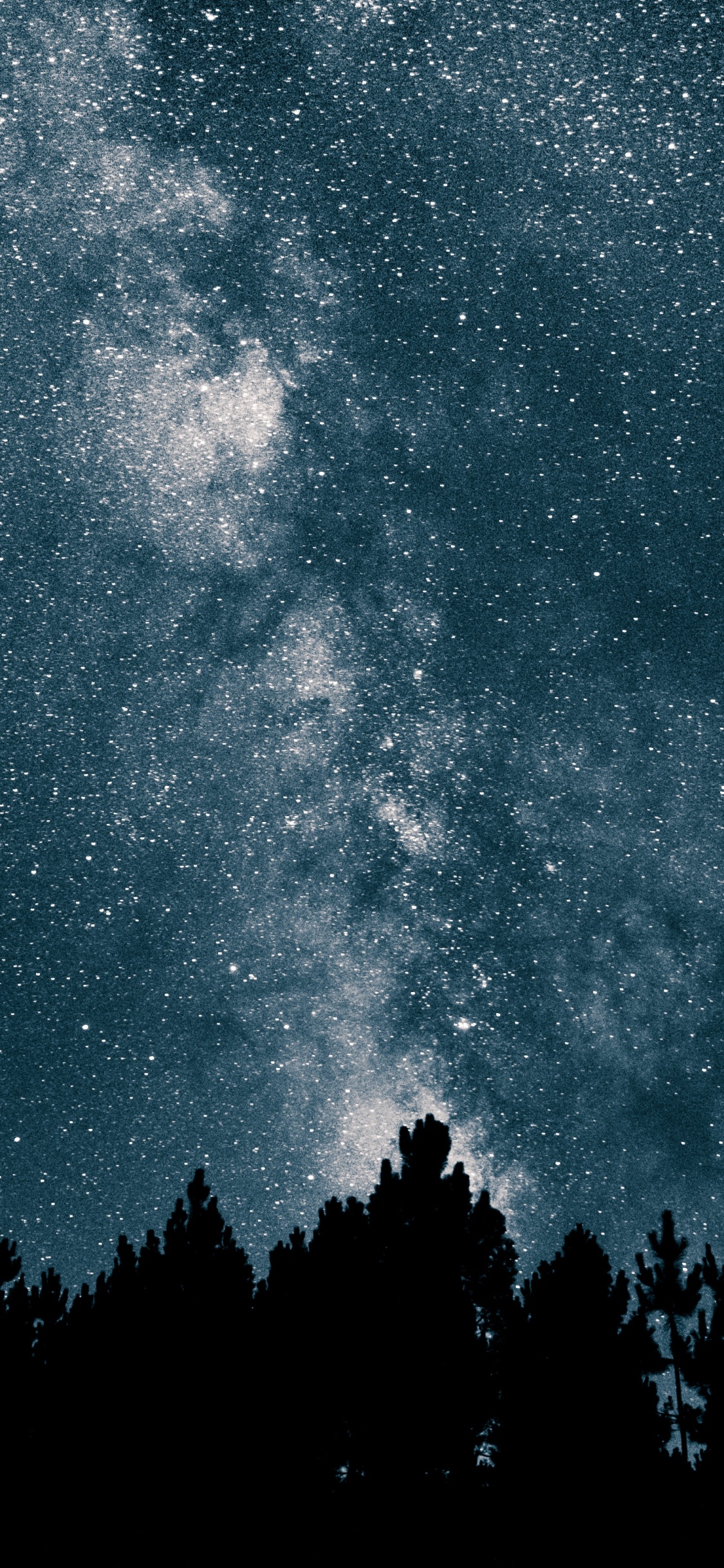 Обои Млечный Путь, звезда, Галактика, ночное небо, Астрономия в разрешении 1125x2436