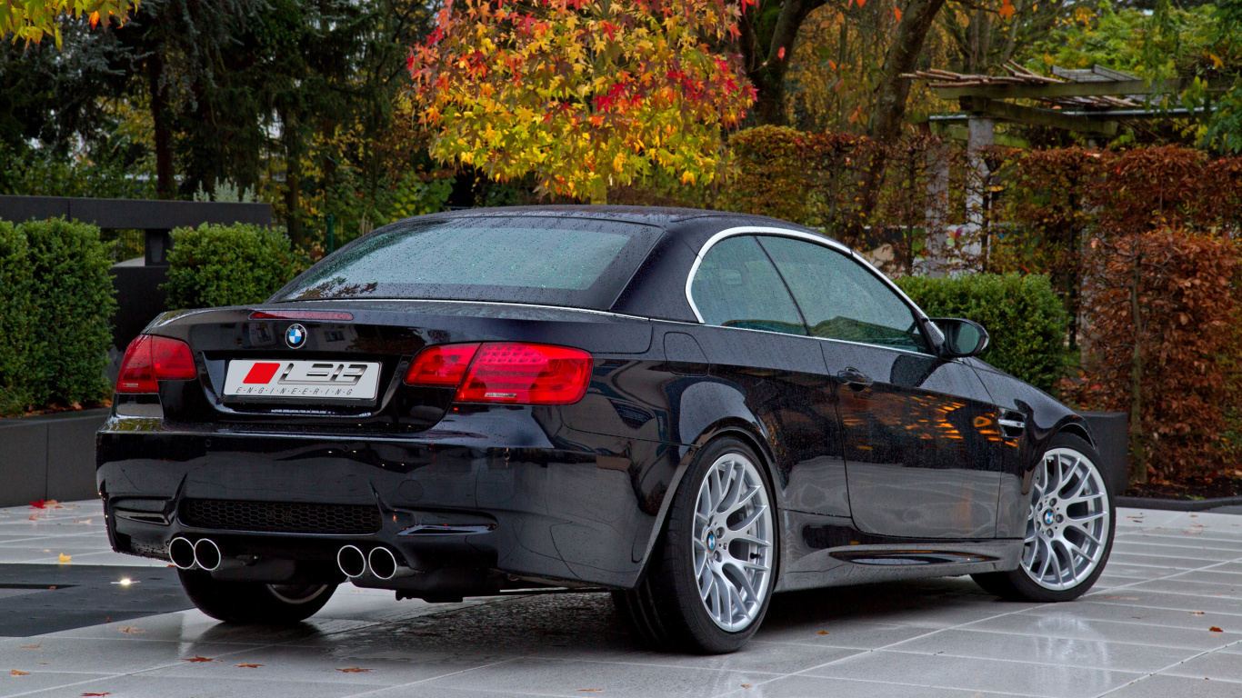 Обои bmw, авто, BMW 3 серии E90, Кабриолет, обод в разрешении 1366x768