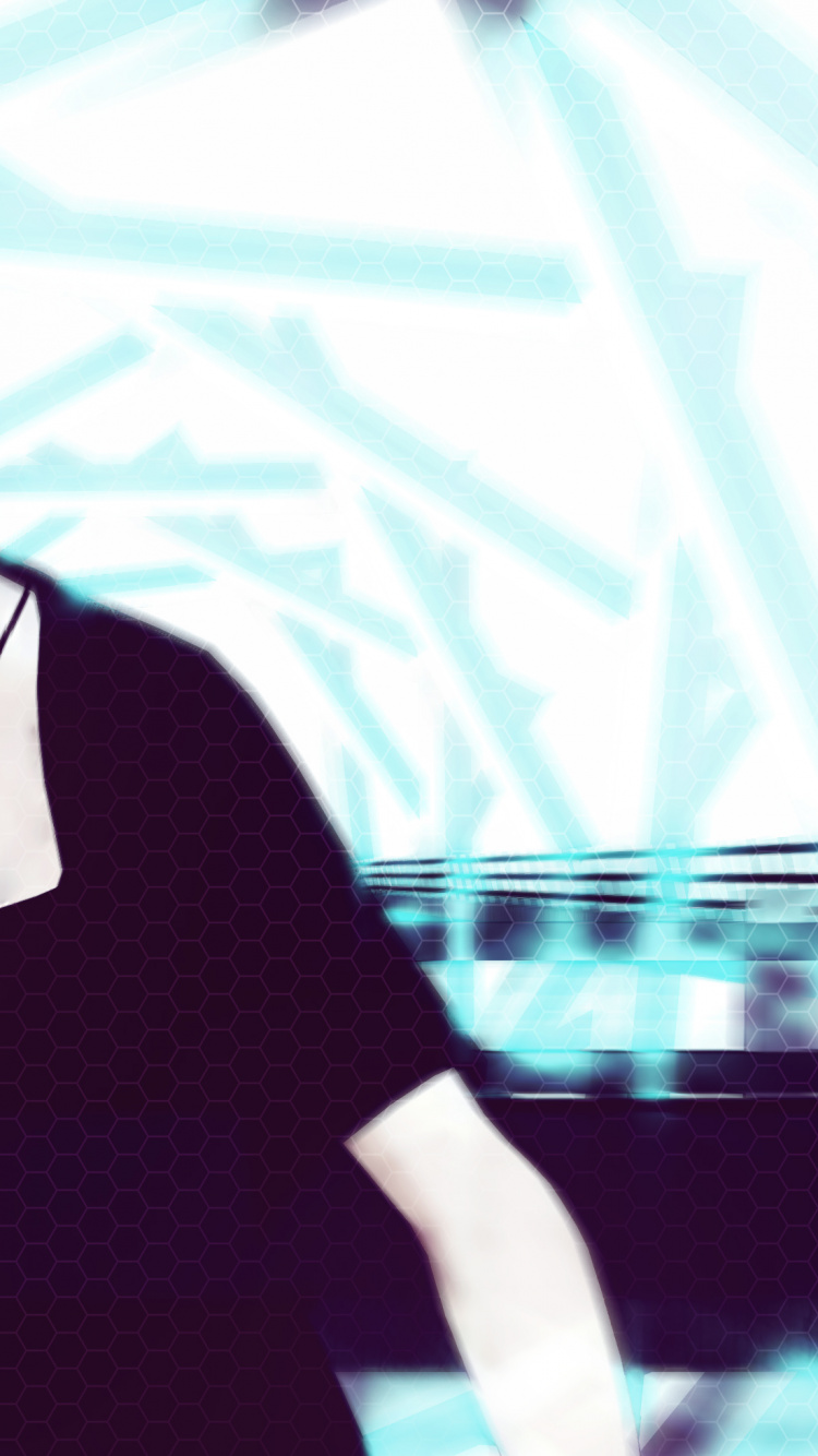 Обои девушка, графический дизайн, аниме, прохлада, иллюстрация в разрешении 750x1334