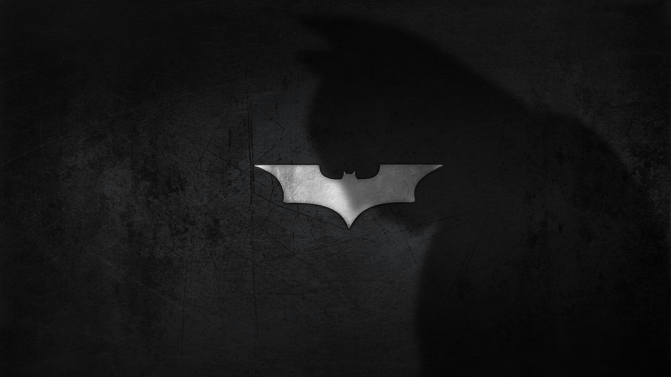 Обои Бэтмен, Джокер, Темный Рыцарь Трилогия, черный, белые в разрешении 1366x768